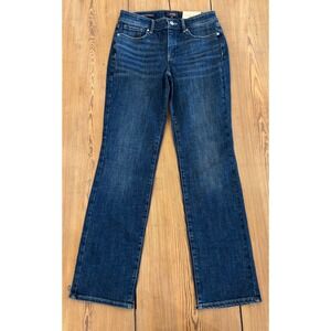 NYDJ Marilyn Straight Leg Jeans Dark‎ Wash Water Conscious Denim Size 6